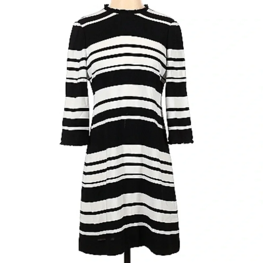 Kate Spade // 3/4 Sleeve Striped Dress